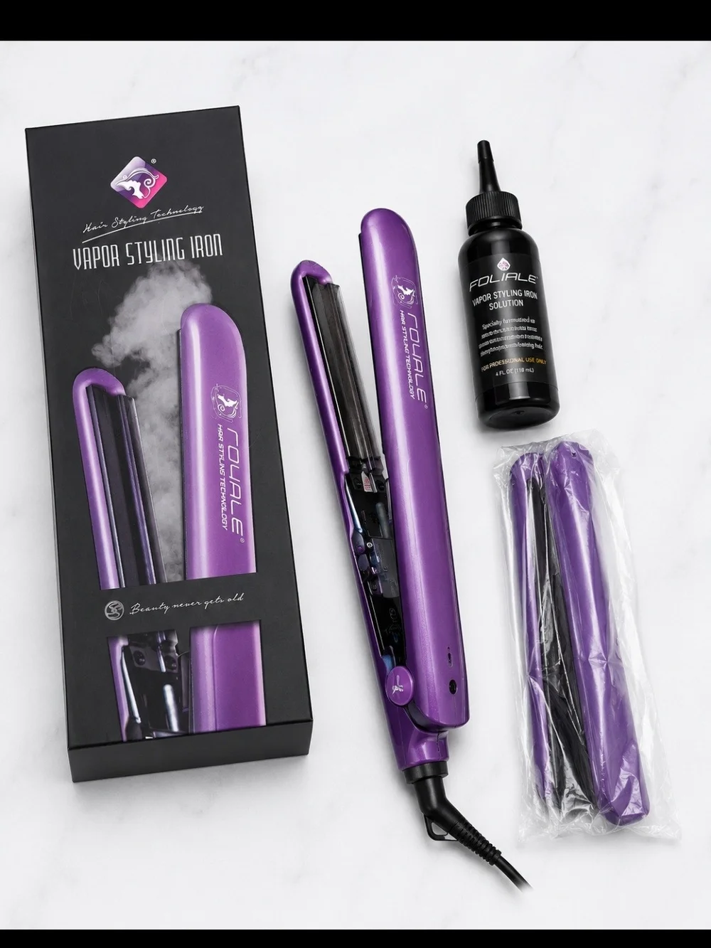 Purple Vapor Styling Iron
